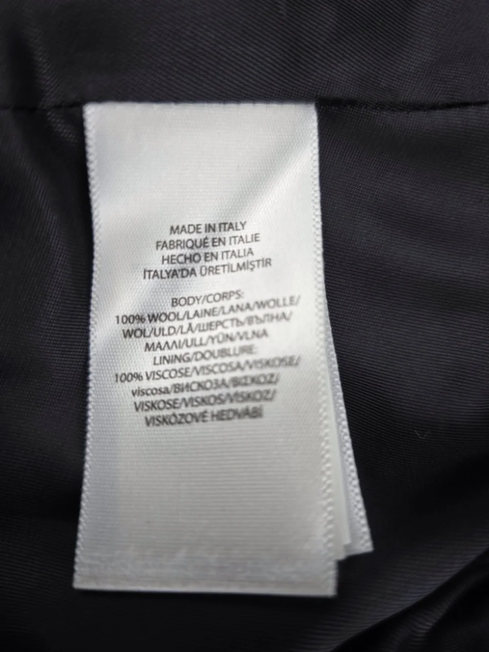 Polo Ralph Lauren Boys Wool Peak Lapel Tuxedo Jacket Blazer Black Size 5 Italy